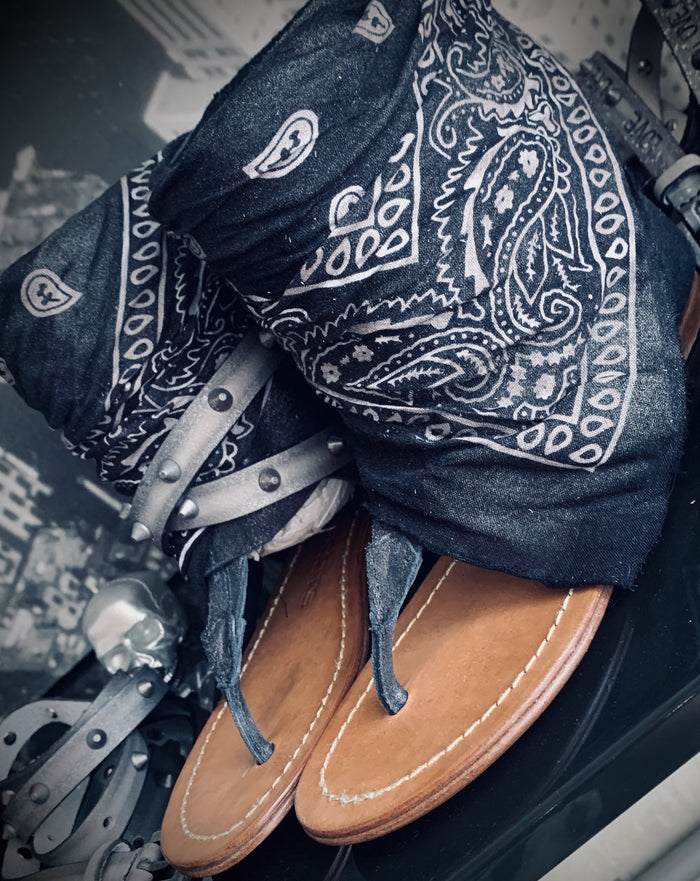 Rasteira Bandana Black